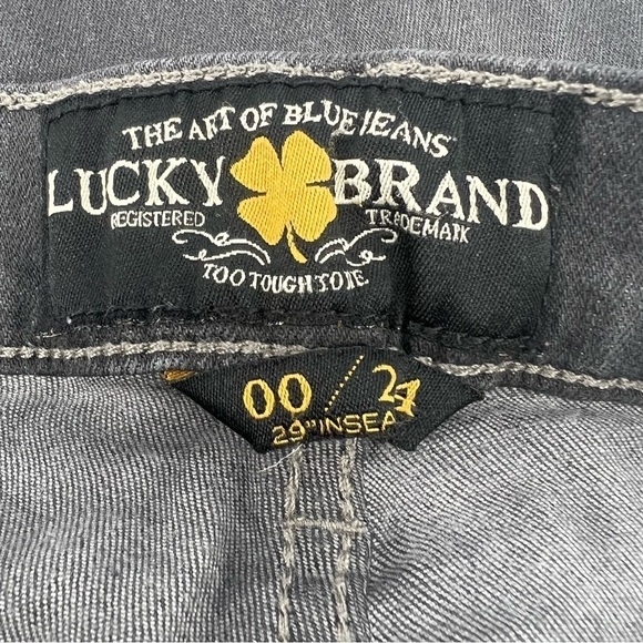 Lucky Brand Gray Charlie Denim Legging Jean Size 24 Women's - Picture 2 of 8